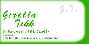 gizella tikk business card